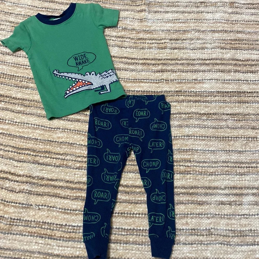 Carters Toddler Boy Matching Snug Fit Pajamas Sleepwear Set Lot 3 Pack